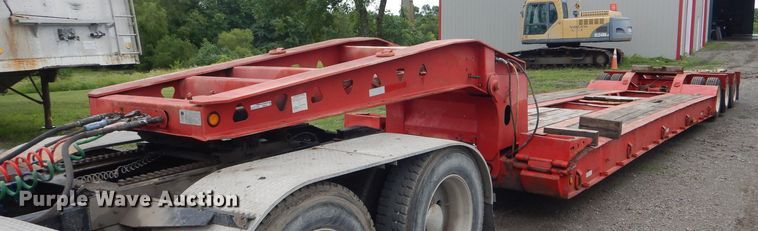 image for item HM9637 1994 Trail King TK100HDG-523 lowboy equipment trailer