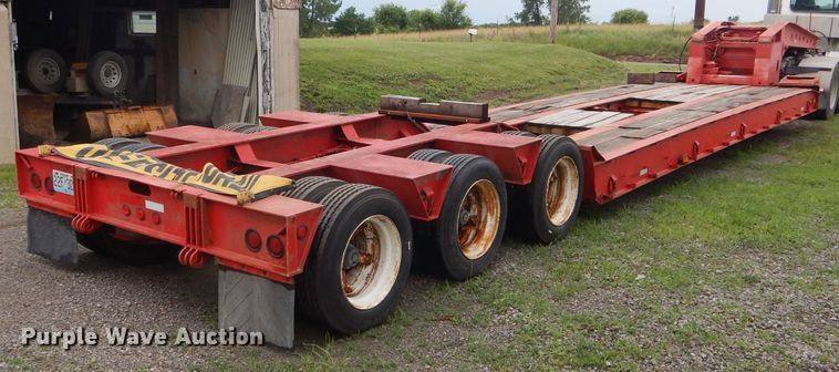 image for item HM9637 1994 Trail King TK100HDG-523 lowboy equipment trailer