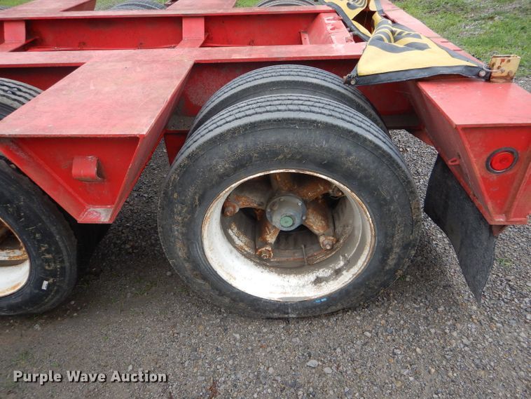 image for item HM9637 1994 Trail King TK100HDG-523 lowboy equipment trailer