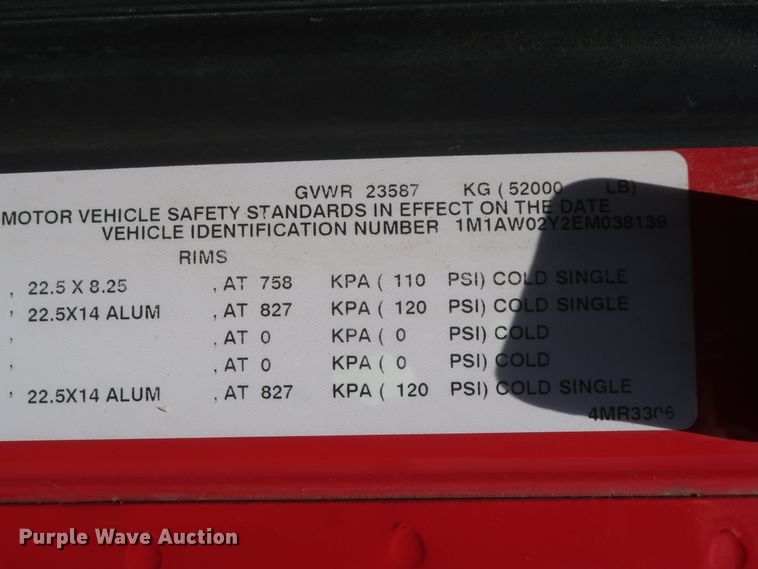 image for item HT9531 2014 Mack CXU613  semi truck