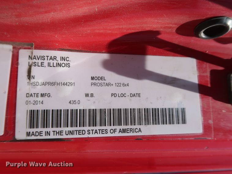 image for item HT9557 2015 International ProStar  semi truck