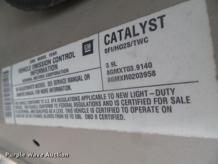 image for item DD0412 2008 Chevrolet Uplander  van