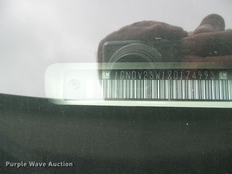 image for item DD0412 2008 Chevrolet Uplander  van