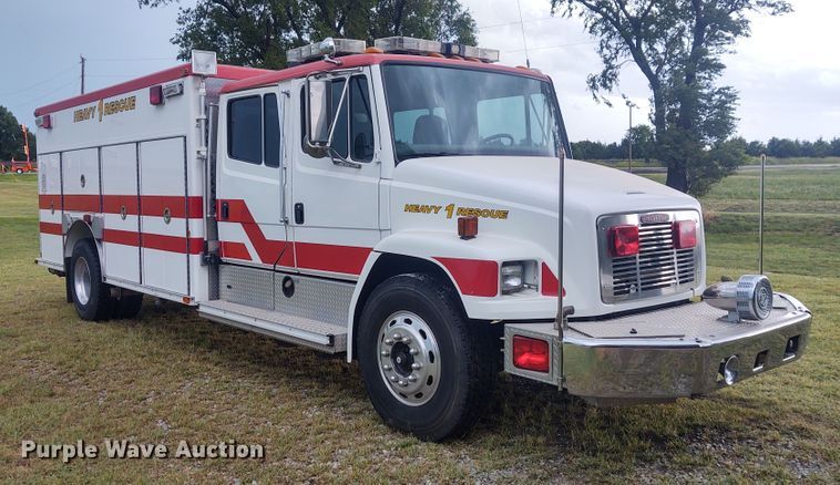 image for item DE7028 1996 Freightliner FL80  E-One heavy wet rescue fire truck