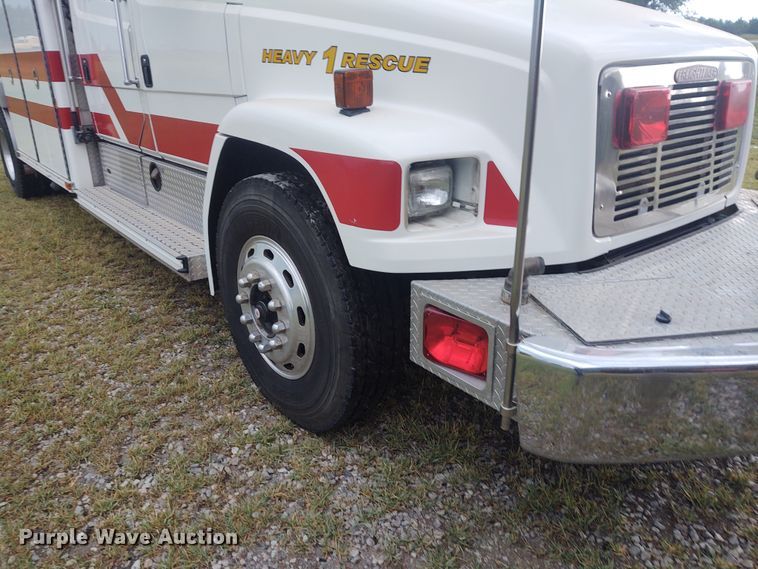 image for item DE7028 1996 Freightliner FL80  E-One heavy wet rescue fire truck