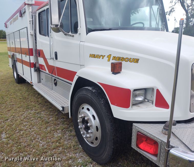 image for item DE7028 1996 Freightliner FL80  E-One heavy wet rescue fire truck