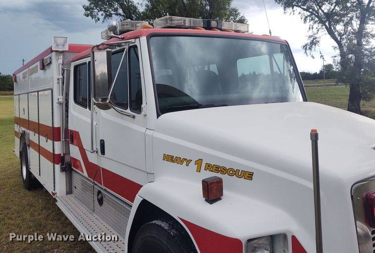 image for item DE7028 1996 Freightliner FL80  E-One heavy wet rescue fire truck