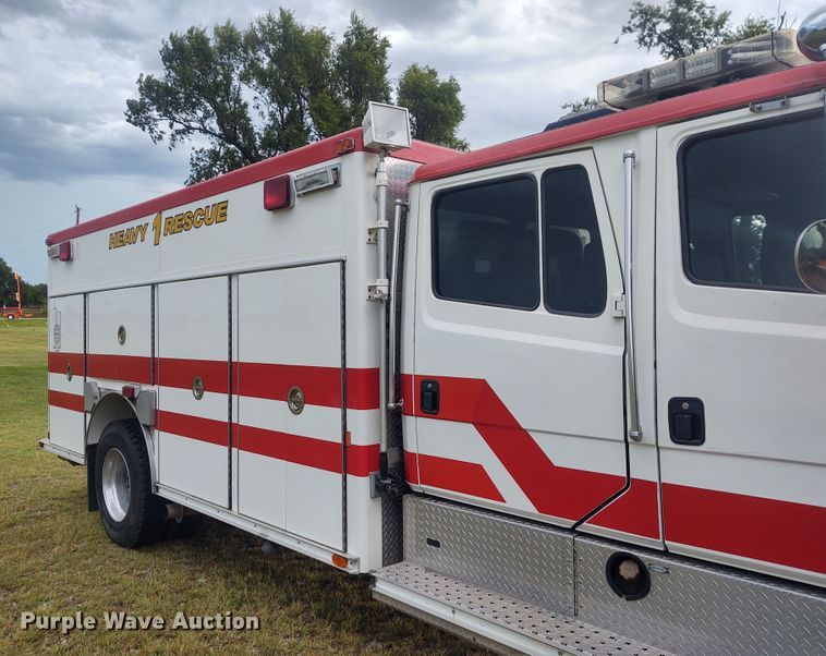 image for item DE7028 1996 Freightliner FL80  E-One heavy wet rescue fire truck