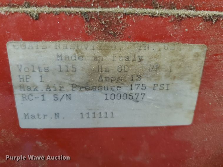 image for item DF7492 Coats RC-1 tire machine