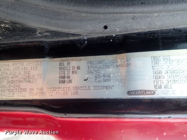 image for item DG2371 1996 Freightliner FL80 Pierce  fire truck