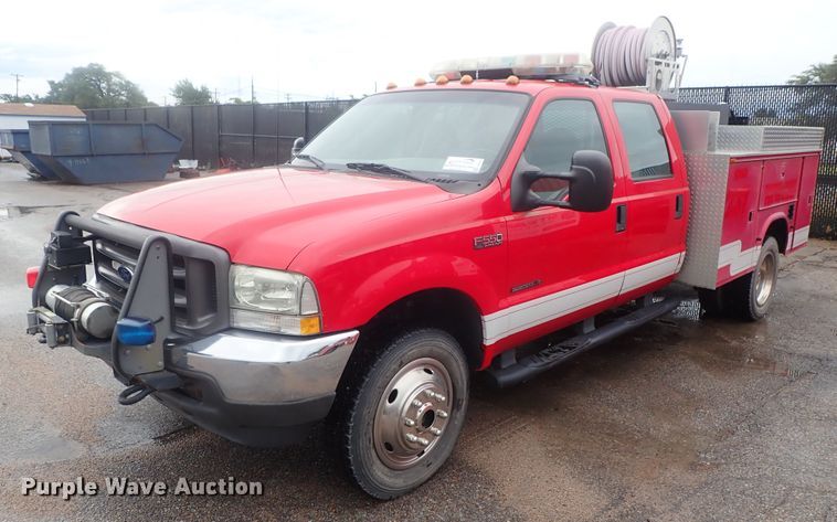 image for item DG2373 2002 Ford F550  Crew Cab brush fire truck