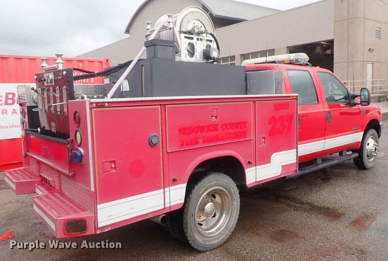image for item DG2373 2002 Ford F550  Crew Cab brush fire truck