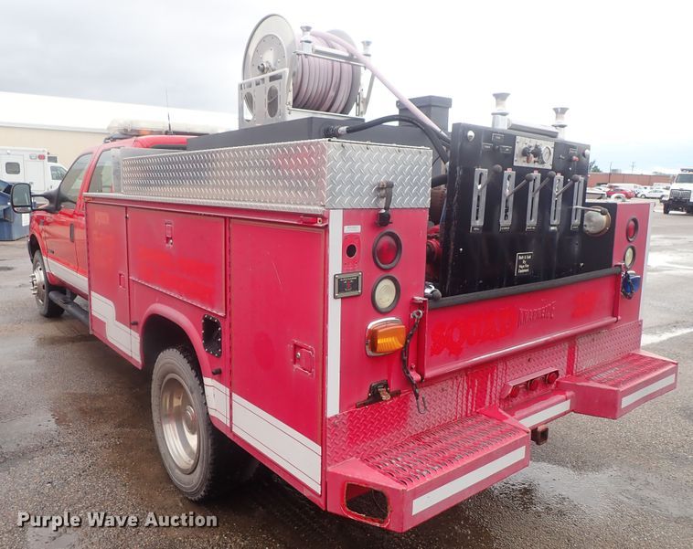 image for item DG2373 2002 Ford F550  Crew Cab brush fire truck