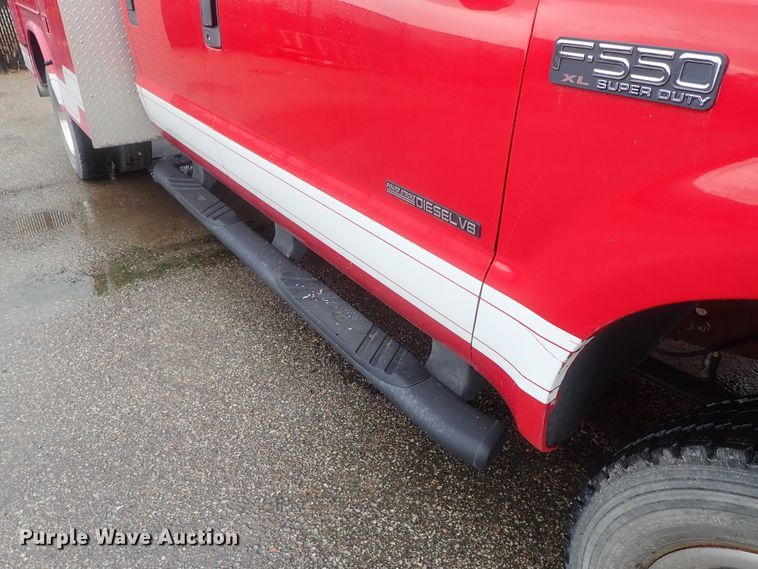 image for item DG2373 2002 Ford F550  Crew Cab brush fire truck