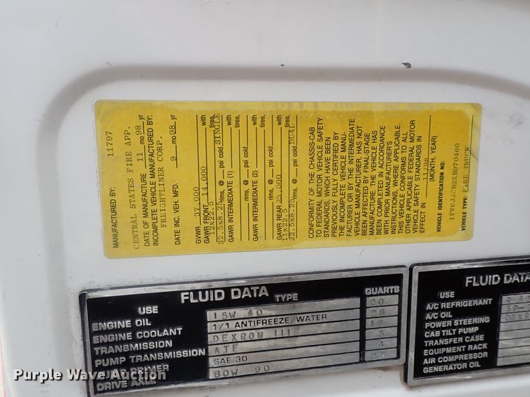 image for item DG2375 1999 Freightliner FL80  fire truck