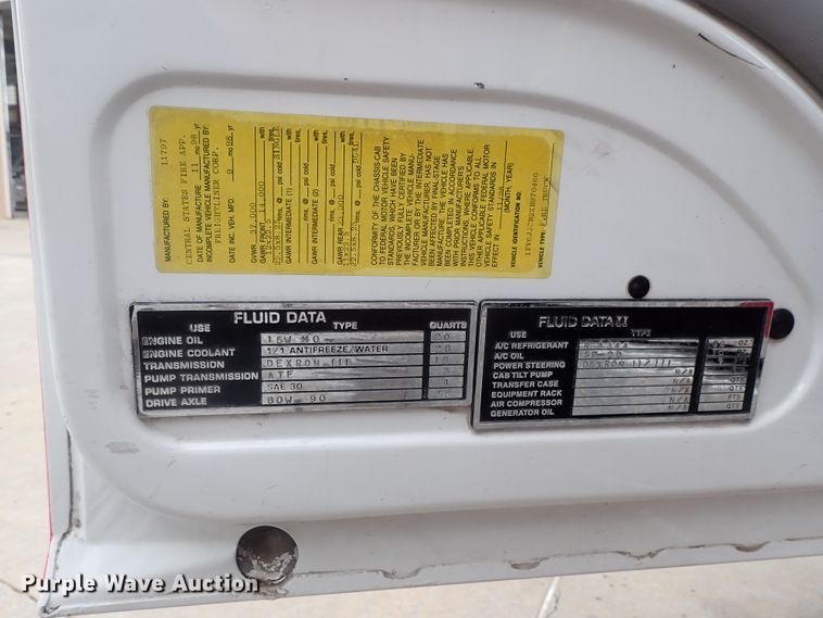 image for item DG2375 1999 Freightliner FL80  fire truck