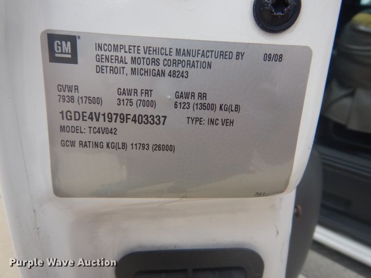 image for item DH5141 2009 GMC C4500  ambulance