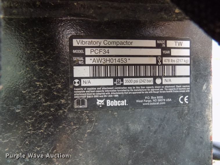 image for item EP9666 Bobcat PCF34 plate compactor