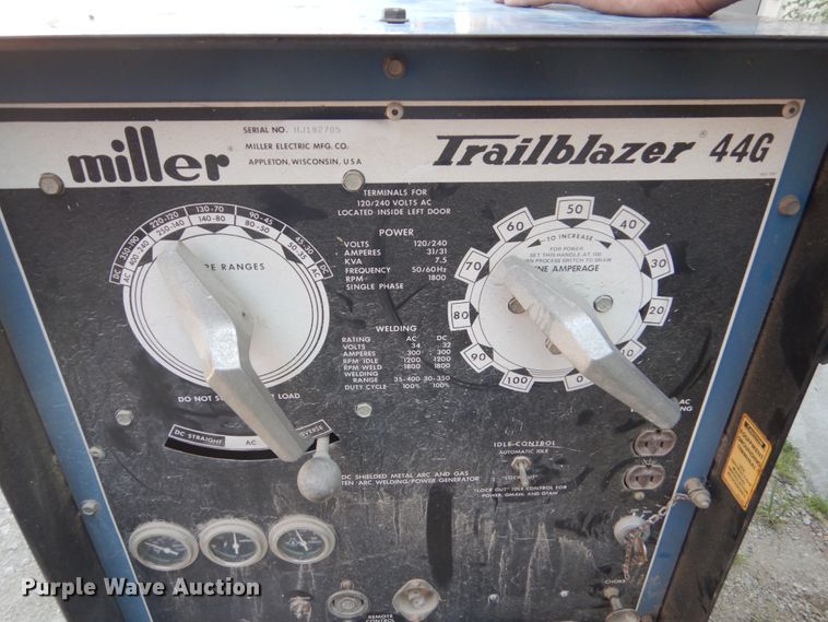 image for item FK9287 Miller Trailblazer 44G welder