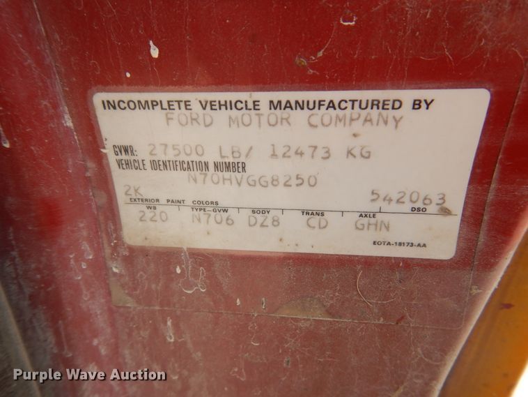 image for item FK9289 1980 Ford 700  flatbed truck