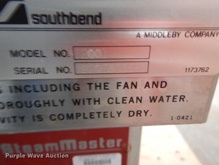 image for item FK9354 Southbend 200I steamer