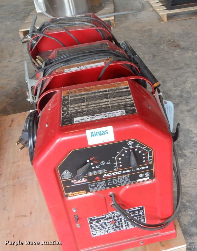 image for item FK9374 (3) Lincoln AC/DC arc welders