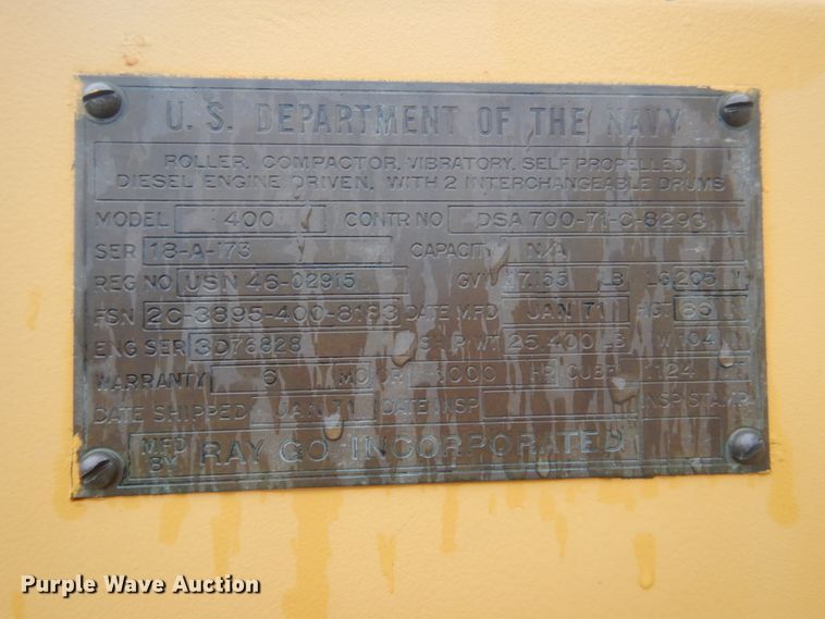 image for item FK9388 Raygo 400  single drum roller