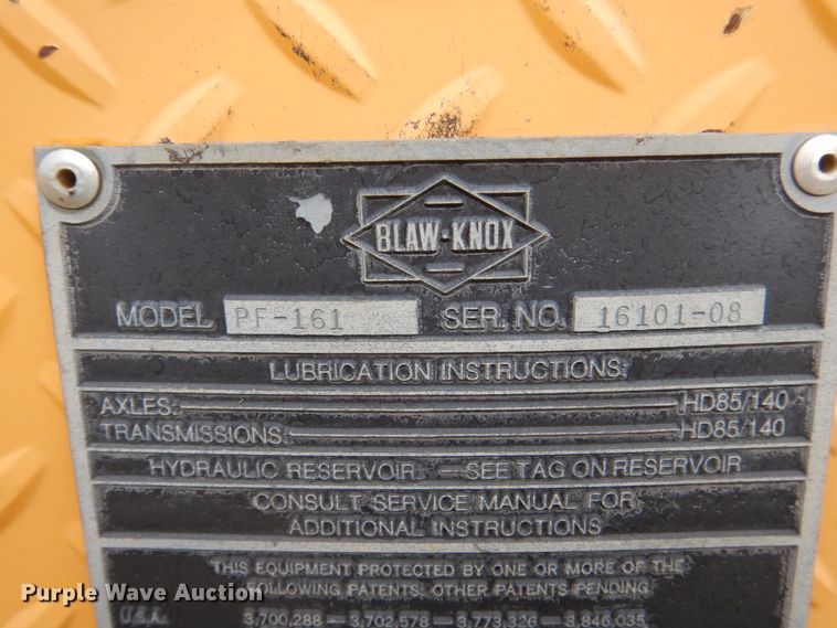 image for item FK9391 Blaw-Knox PF-161  paver