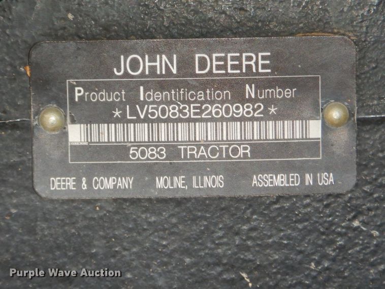 image for item GN9223 2010 John Deere 5083E  tractor