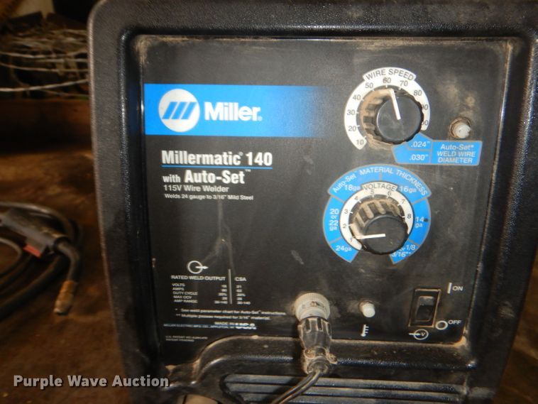 image for item GN9226 Miller Millermatic 140 wire welder