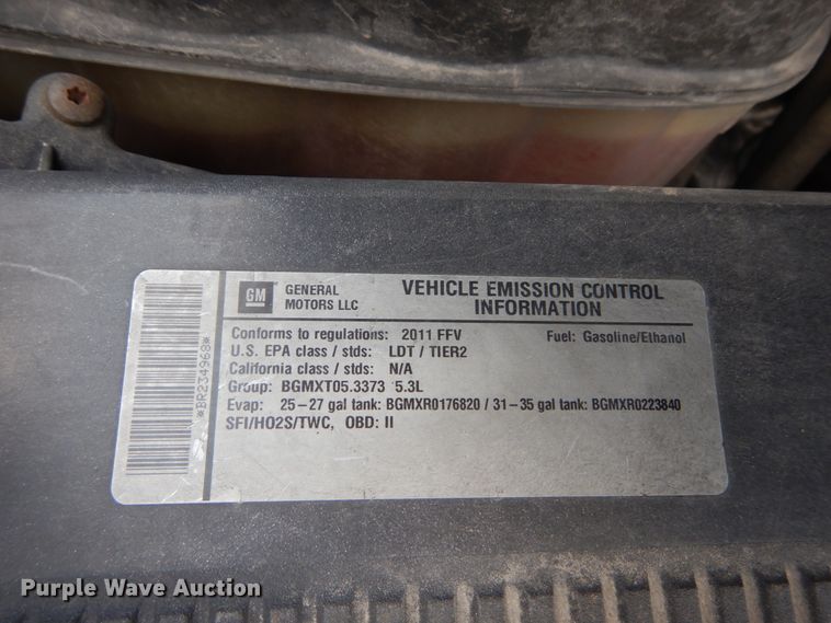 image for item GV9165 2011 Chevrolet Tahoe Police  SUV