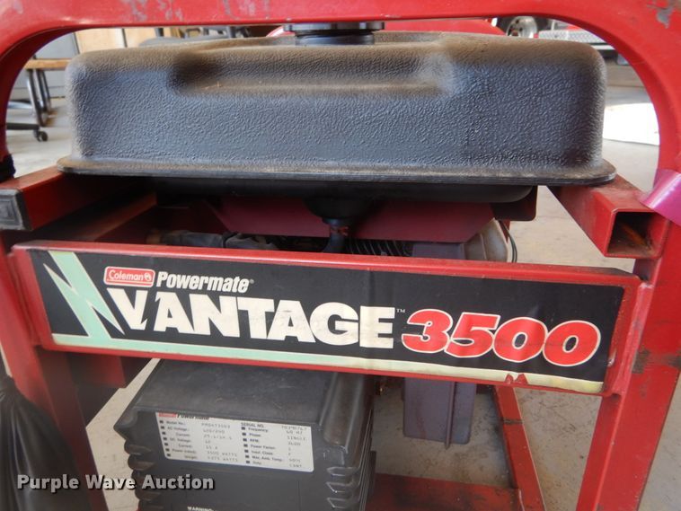 image for item GV9181 Coleman Powermate Vantage 3500 generator