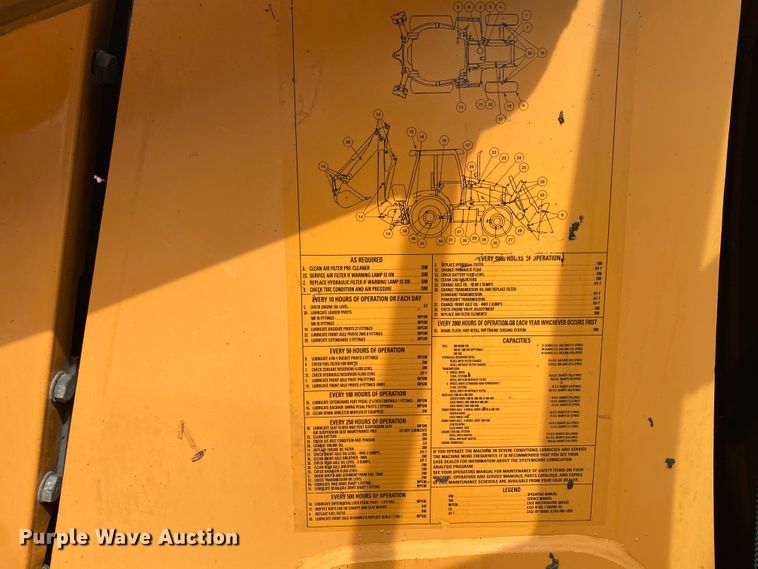 image for item HG9115 2001 Case 580 Super M  backhoe