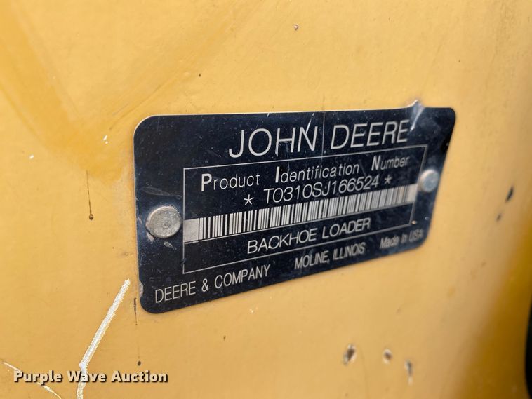 image for item HG9131 2008 John Deere 310SJ  backhoe