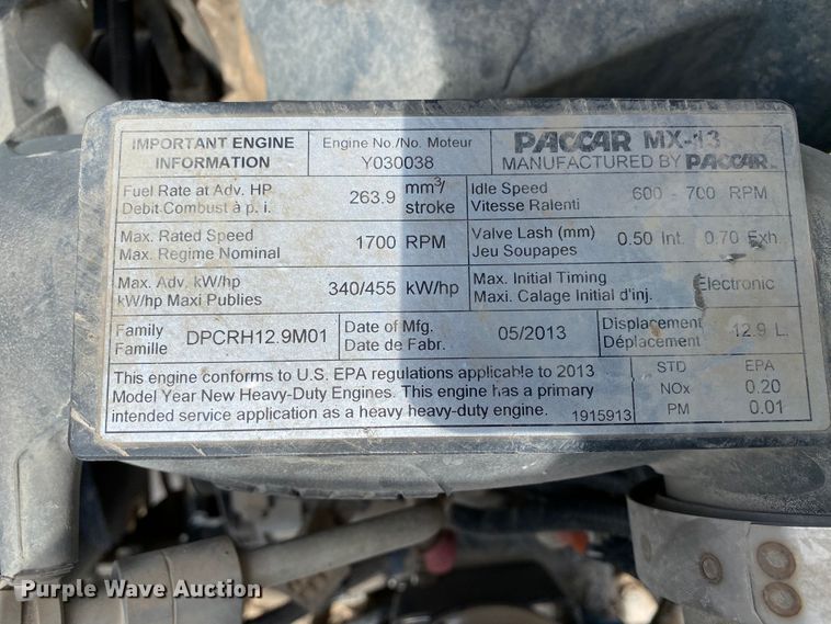 image for item HG9136 2014 Kenworth T805  dump truck