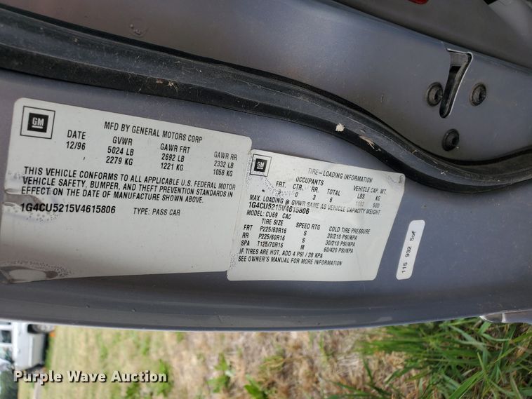 image for item HK9170 1997 Buick Park Avenue Ultra