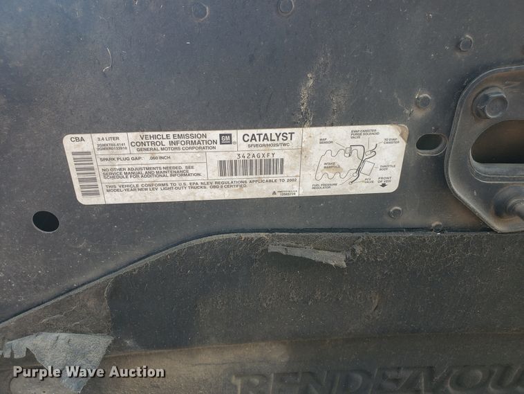 image for item HK9177 2002 Buick Rendezvous CX  SUV