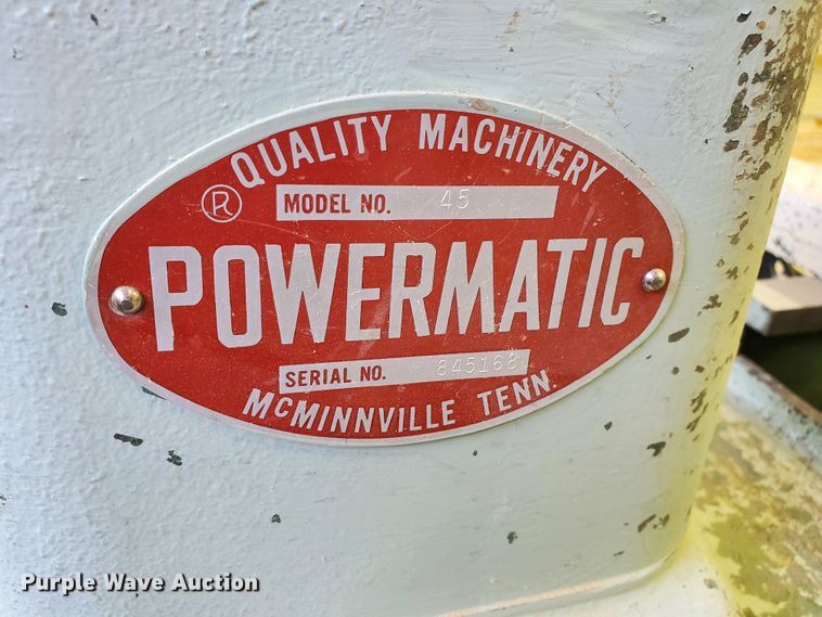 image for item HK9216 Powermatic 45 wood lathe