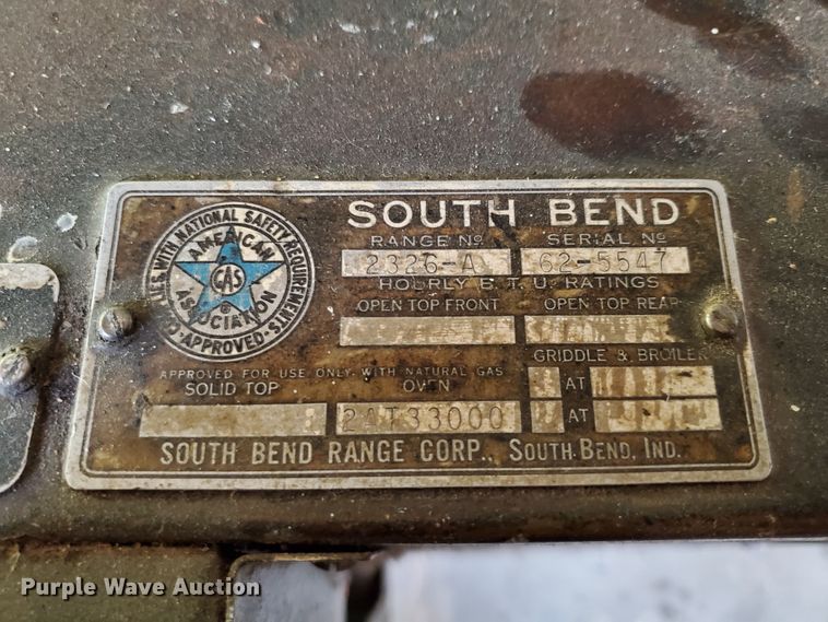 image for item HK9219 South Bend 2326A oven