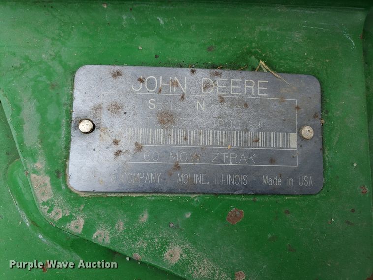 image for item HK9224 John Deere ZTrak F680 ZTR lawn mower