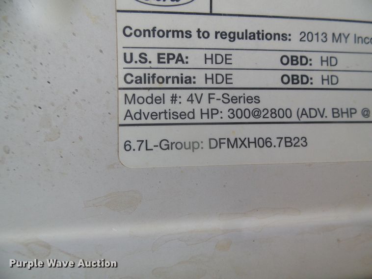 image for item DD0420 2013 Ford F550 Super Duty  truck cab and chassis