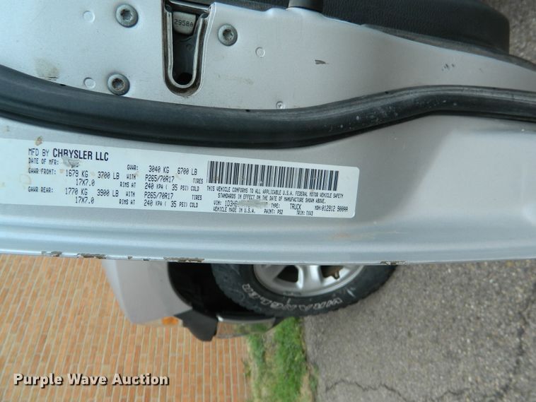 image for item DE4473 2009 Dodge Ram 1500  Quad Cab pickup truck