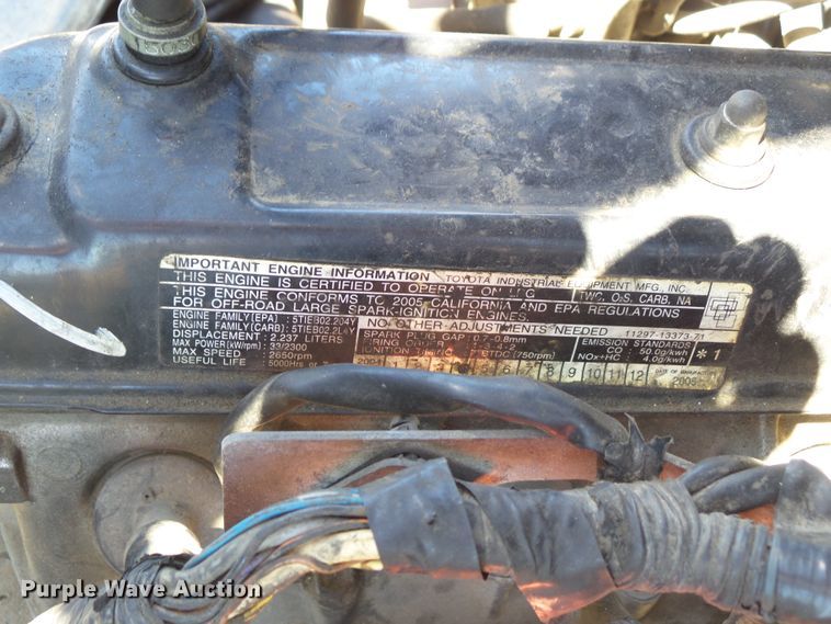 image for item DF0854 2005 Toyota 7FGCU25  forklift