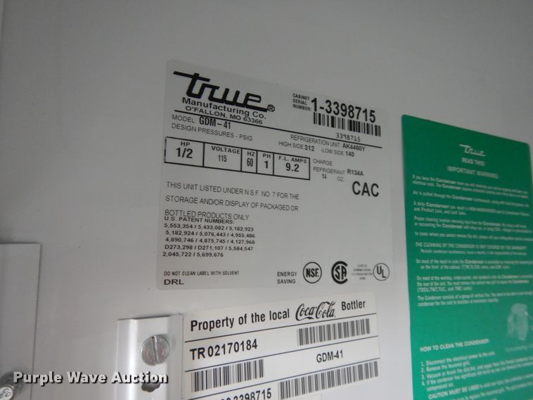 image for item DF5158 (2) True refrigerators