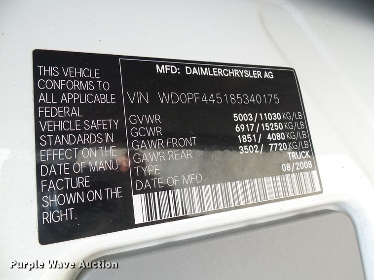 image for item DG1956 2008 Dodge Sprinter 3500  shuttle bus