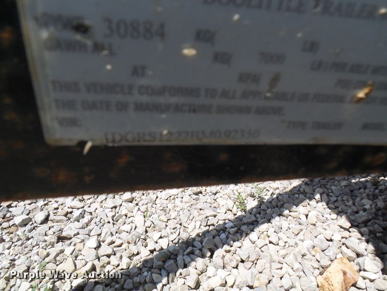 image for item DG1983 2011 Doo Little utility trailer