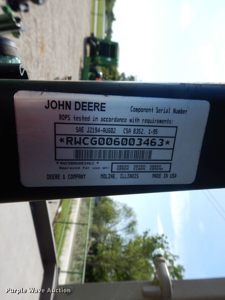 image for item DG6864 John Deere 5075M  MFWD tractor