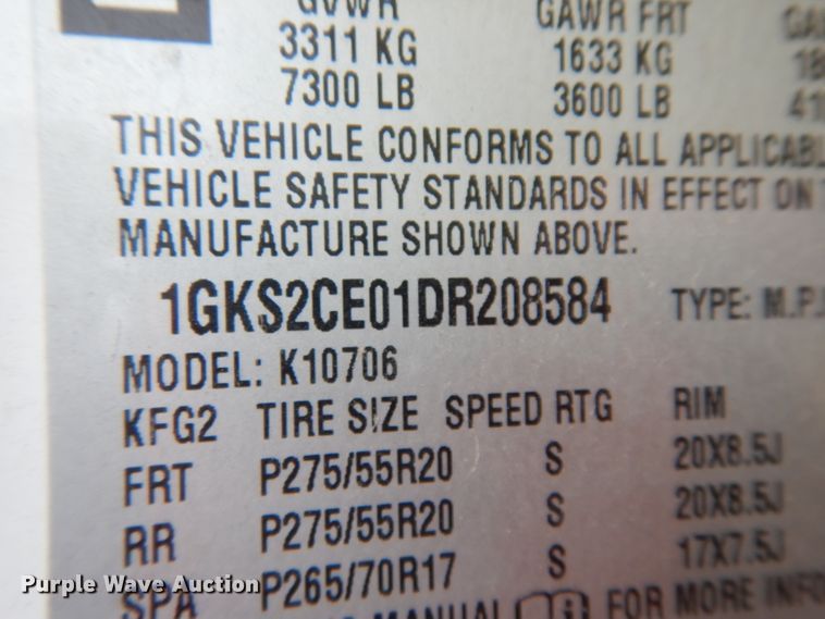 image for item DG6866 2013 GMC Yukon  SUV