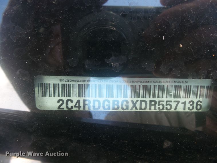 image for item DH3827 2013 Dodge Grand Caravan  van