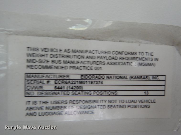 image for item DH5119 2010 Chevrolet Express G4500  shuttle bus